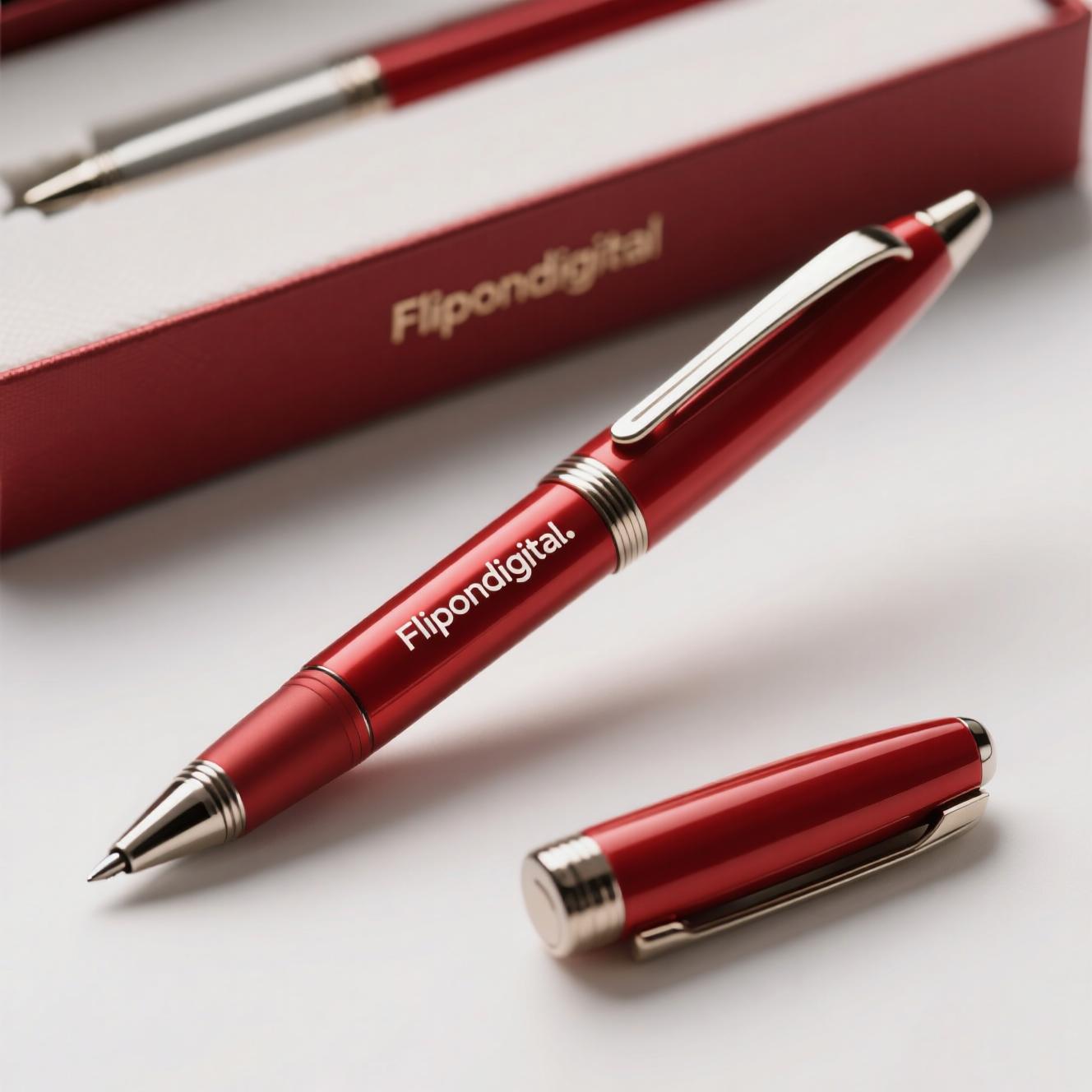 Red Flipondigital Pen